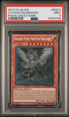 Yugioh Galaxy-Eyes Photon Dragon PHSW-EN011 Ghost Rare PSA 9 - Image 1 of 2