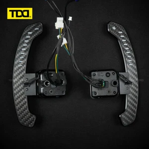 TDD LED Carbon Magnetic Carbon Paddle Shifters for Audi C8 A6 A7 S6 S7 RS6 RS7 - Picture 1 of 8