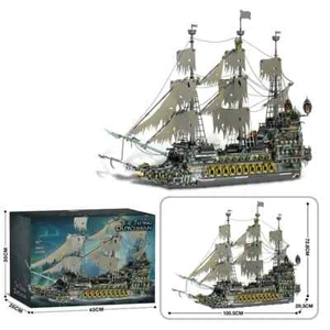 5865 Teile Der fliegende Holländer Piratenschiff Bausteine Geisterschiff Modellsteine - Bild 1 von 6