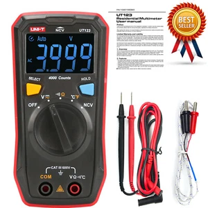 UNI-T UT123 Mini Digital Multimeter Auto Range Data hold AC DC Volt Meter ⊕IK - Picture 1 of 6