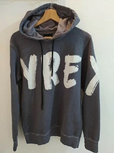 PYREX FELPA UNISEX UOMO DONNA GRIGIA CAPPUCCIO LOGO TINTA IN CAPO - 43051 - Foto 1 di 2