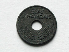 France 1941 10 CENTIMES Zinc WWII Coin - Wartime-Occupied Vichy French State