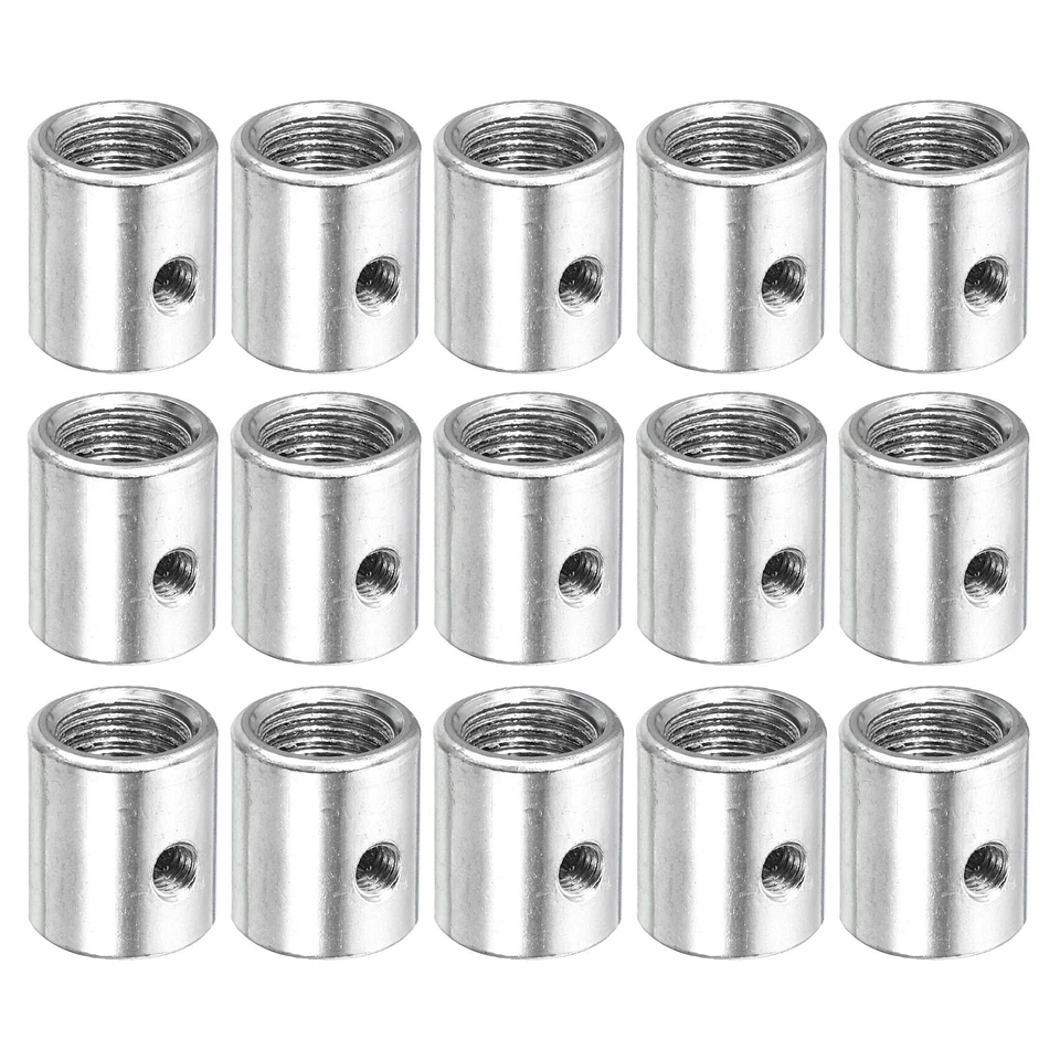 15pcs Round Coupling Nut M10 to M8 Adapter Screw Thread Convert Sleeve Connector - Image 1 of 4