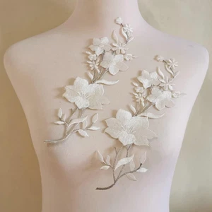 New Plum Blossom Flower Applique Clothing Embroidery Patch Fabric Sticker Iron o - Picture 1 of 2