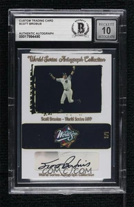 Scott Brosius 1998 World Series MVP Yankees Custom Card Signed Auto 1/1 BAS - Bild 1 von 2