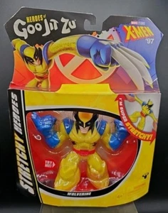 Marvel Goo Jit Zu Stretchy Heroes Wolverine Figura X-Men 97 Serie Artiglio Metallizzato - Foto 1 di 3