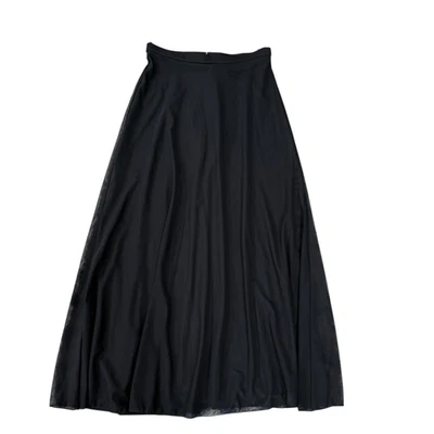 Tadashi 复古黑色长透明网纱裙长裙 8 码 — 第 1/4 张图片