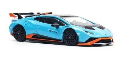 POP RACE - LAMBORGHINI Huracan STO Blu e Arancione - 1/64 - PR640110 - Immagine 1 di 4