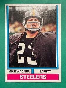 Mike Wagner 1974 Topps Football Card #273 - Pittsburgh Steelers Saftey - Picture 1 of 2