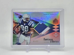 MARVIN HARRISON 2004 UPPER DECK REFLECTIONS FANTASY FABRICS LTD PATCH #D 01/21 - Bild 1 von 2