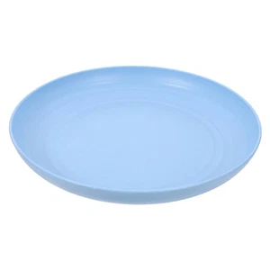  Household Dish Rubberwood Round Serving Tray Home Snacks Fruit Plate - Picture 1 of 12