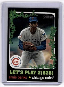 2020 Topps Heritage Let's Play 2 (528) Ernie Banks Chicago Cubs #LP2-9 - Picture 1 of 2