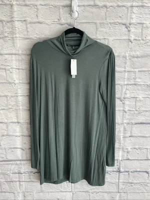 Top túnica elástica Joan Vass para mujer nuevo con etiquetas informal para todos los días elegante talla mediana Foto 1 de 4