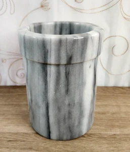 Soporte para utensilio vintage enfriador de hielo blanco pesado mármol gris vino de alta gama alta - Imagen 1 de 9