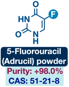 5-Fluorouracil pure powder || CAS: 51-21-8 || 50 g || Purity: +98.0% - Picture 1 of 3