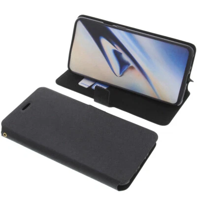 Custodia per OnePlus 7 Book-Style Protettiva Cellulare a Libro Nero - Immagine 1 di 4