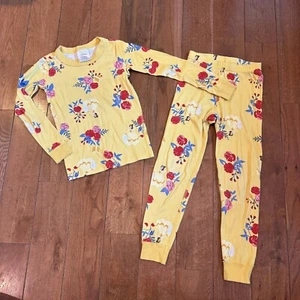 Hanna Andersson 2 Piece Pajamas Disney Princess Belle Organic Cotton 120/ 6-7 - Picture 1 of 11