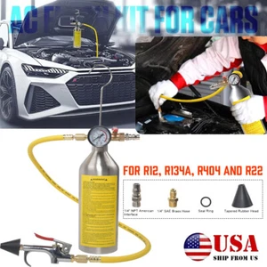 A/C AC Air Conditioner System Flush Canister Gun Kit For R134 R12 R22 R404 USA - Picture 1 of 12