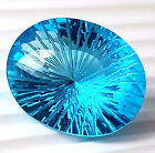 62.85 Ct Swiss Blue Topaz Oval Cut Loose Gemstone Blue Topaz Starlite Cut Gems