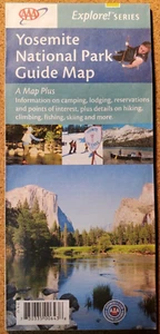 Mappa Guida Parco Nazionale Yosemite CA AAA Explorer Serie 2010 Mappa - Foto 1 di 2