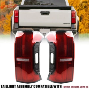 Driver & Passenger Side LED Tail Light Assy Pair Set For Toyota Tacoma 2024 2025 - Foto 1 di 15