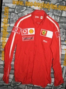 Vintage Ferrari racing team formula1 official mechanic cotton jersey shirt Fila - Imagen 1 de 1