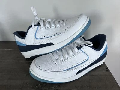 Nike Air Jordan 2 Retro Bajo Talla 11.5 UNC Midnight Navy 2016 - 832819-107 ¡Bonito! Foto 1 de 4
