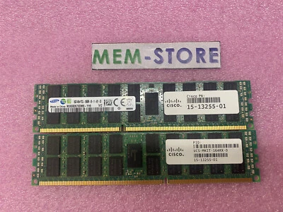 Cisco UCS-MRIT-164RX-D 15-13255-01 16GB 4Rx4 PC3L-10600R M393B2K70DMB-YH9 Used! - Image 1 of 2