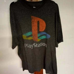 Playstation Big Logo T Shirt Vintage Style Size XLarge 2016 PlayStation Branded - Picture 1 of 12