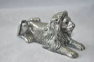 Collectable Royal Selangor Heavy Polished Silver Pewter Lion - Picture 1 of 8