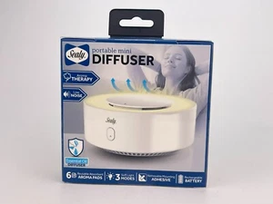 Sealy Portable Mini Diffuser 6 Aroma Pads Rechargeable Battery 3 Light Modes - Picture 1 of 8