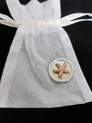 Raro Difícil de Encontrar MI MONEDA Mediano 3-D Oro Rosa ESTRELLA con Cristales SWAROVSKI Moneda NUEVO Foto 1 de 4