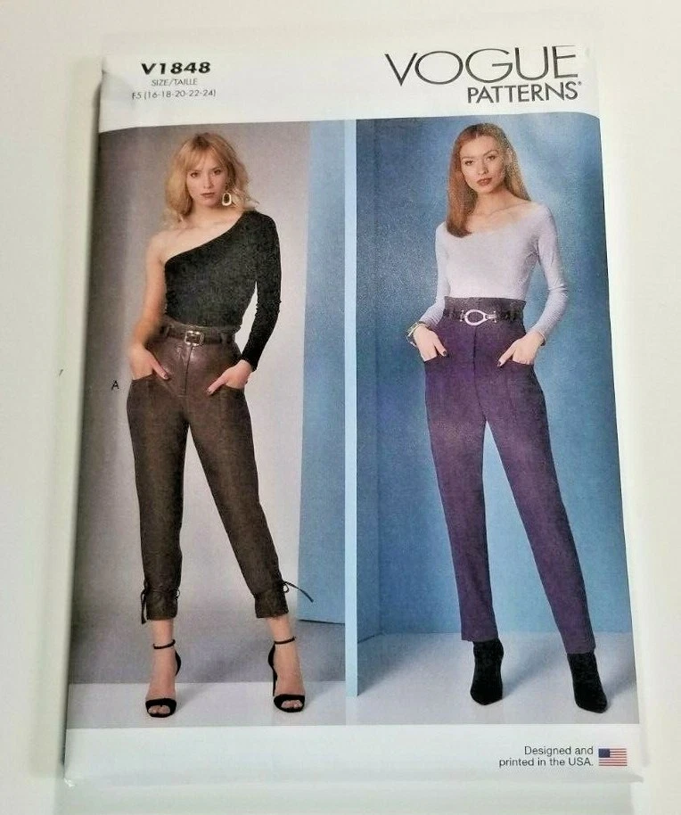 Vogue Patterns V1848 Misses' Pants Sewing Patterns - Sizes 16-24