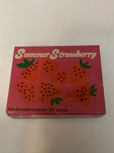 VINTAGE 1971 SUMMER STRAWBERRY FRUIT FLAVORED INCENSE BY JACK B. NIMBLE. USA - Picture 1 of 12