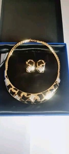 Pierre Lang Vergoldet Collier Halskette 42cm Ohrclips Schmetterling (019) - Bild 1 von 10