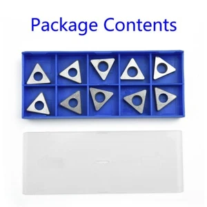 Shims Triangle For TNMG1604 Insert Turning Tool Holder Carbide 10Pcs Set Kit - Picture 1 of 12