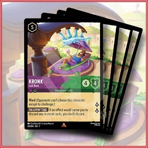 Disney Lorcana: Kronk Laid Back 63/204 Rare Archazia's Island x4 - Picture 1 of 2