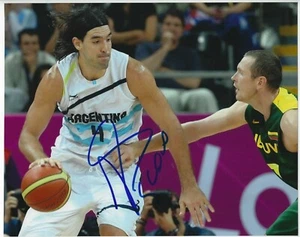 LUIS SCOLA Signed 8 x 10 Photo ARGENTINA Basketball National Team NBA Free Ship - Picture 1 of 1