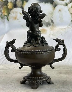 Jewelry Tray Bronze Sculpture Statue Home Office Decor Figure Hot Cast Gift Sale - Picture 1 of 10