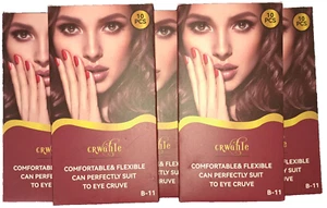 Lot of 5 Crwahie 10 Pairs Natural Eyelashes, Reusable Microfiber False Lashes - Picture 1 of 4