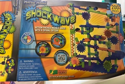 Learning Journey Marble Mania Shockwave Stem 2015 Over 200 Pieces Techno Gears - Image 1 of 4