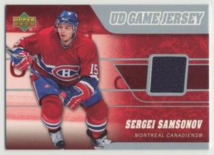 Sergei Samsonov 2006-07 Upper Deck UD Game Jersey PATCH #J2-SS Montreal