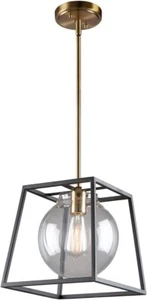 Artcraft Lighting AC11601VB Bridgetown - 1 Light Pendant Black/Harvest Brass - Bild 1 von 7