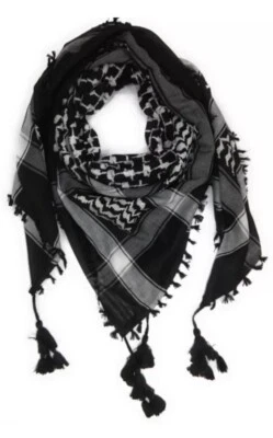 Bufanda Estilo Palestina Keffiyeh/Material Pesado Algodón Mezcla Poliéster Foto 1 de 4