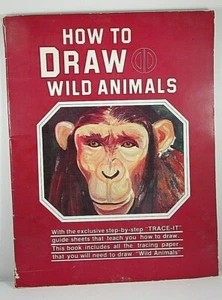 How To Draw Wild Animals Instruction Book By Wildlife Publications1979 - Picture 1 of 8