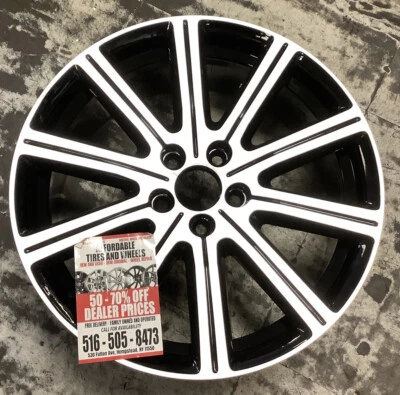 Volvo S60 XC60 V60 2014 - 2018 70393 aluminum OEM wheel rim 18 x 8 CNC BLACK - Image 1 of 3