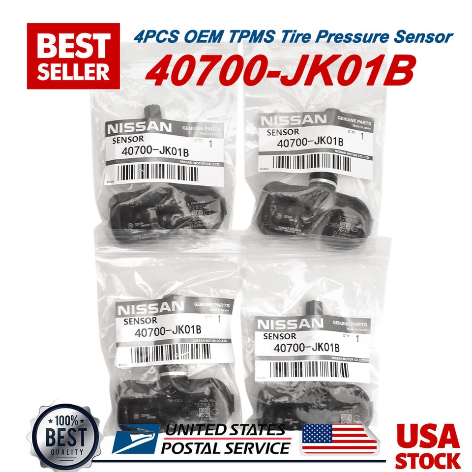 4X Sensor de Pressão de Pneu TPMS Genuíno 40700-JK01B Para Infiniti FX35 FX45 FX50 G35 - Imagem 1 de 4