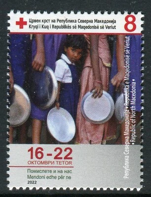 357 - NORTH MACEDONIA 2022 - Red Cross - MNH - Image 1 of 2