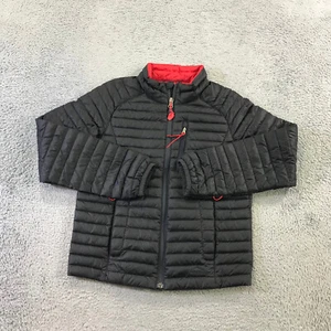 LL Bean Jacket Boys 8 Small Goose Down Puffer Insulated Downtek Coat Black - Picture 1 of 18
