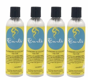4 Pack Curls Blueberry & Coconut Hair Milk Leave in Conditioner 8 oz Moisturize - Picture 1 of 5